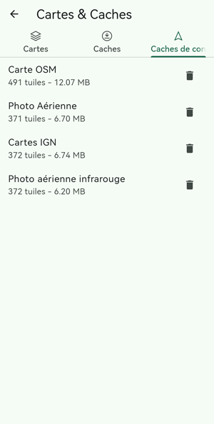 Gestion cache consultation