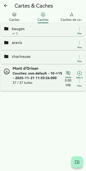 gestion Caches manuels