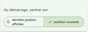 choix affichage au demarrage