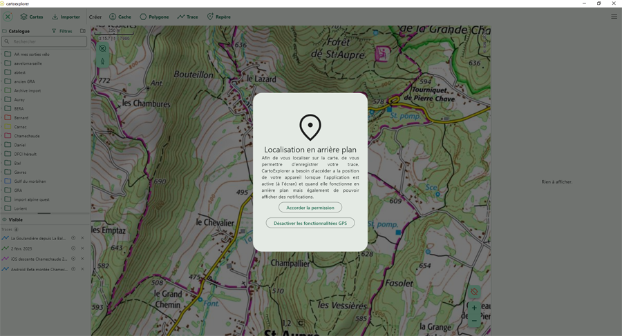 CartoExplorer sur Ordinateur
