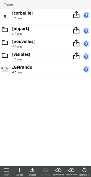 export groupe traces