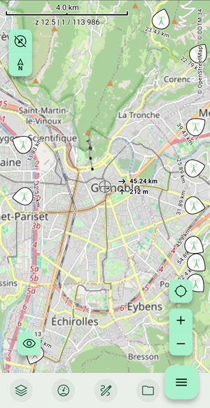 Mesure de distance entre deux points