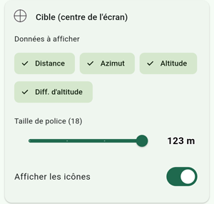 informations autour de la cible