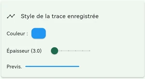 Style trace enregistrée